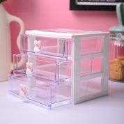 Stylish White 3 Layer Table Drawer