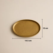 VON CASA Golden Raw Aluminium Tray