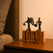 VON CASA Black Sitting Sculpture Decor