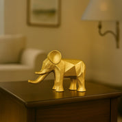 VON CASA Golden Bahubali Elephant Statue
