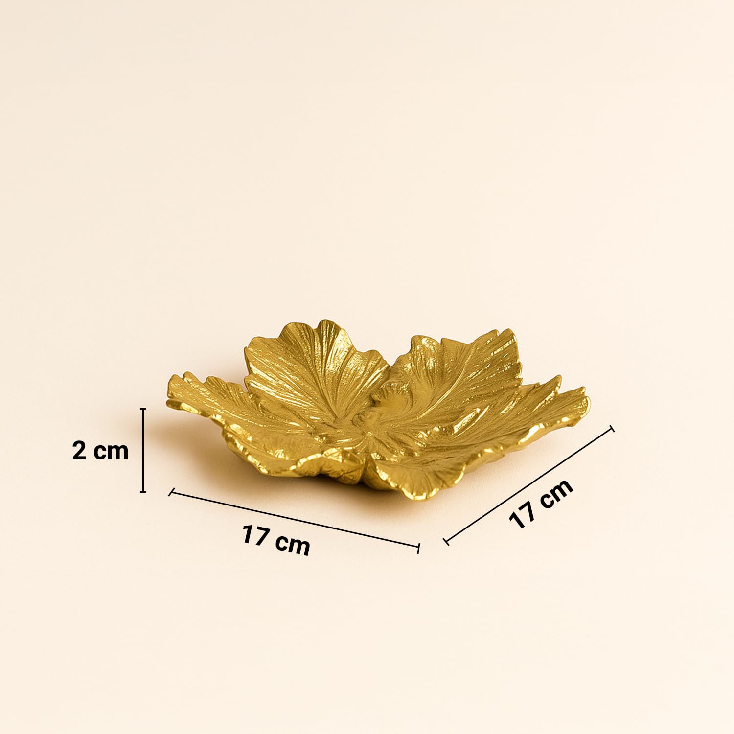 VON CASA Golden Embossed Platter