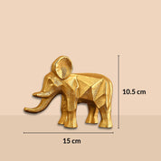 VON CASA Golden Bahubali Elephant Statue