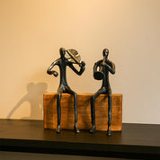 VON CASA Black Sitting Sculpture Decor