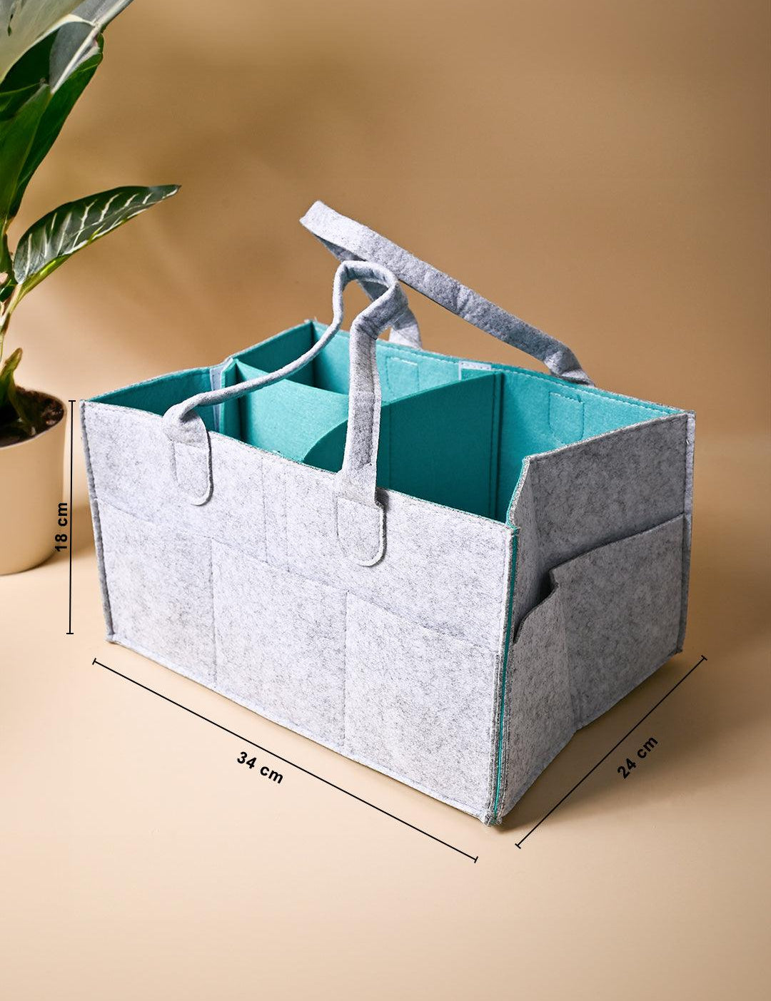 Market99 Square Felt Home Storage Organizer - 34X24X18Cm - MARKET99