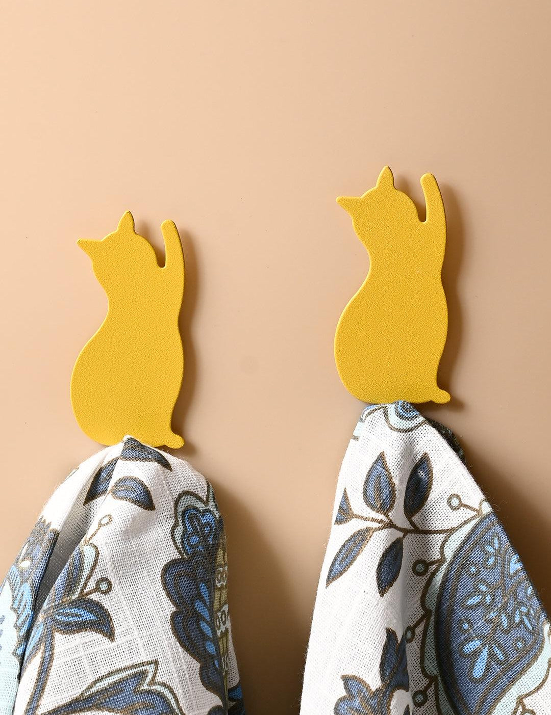 Market99 Cat Shaped Mild Steel Sticky Hooks - MARKET99