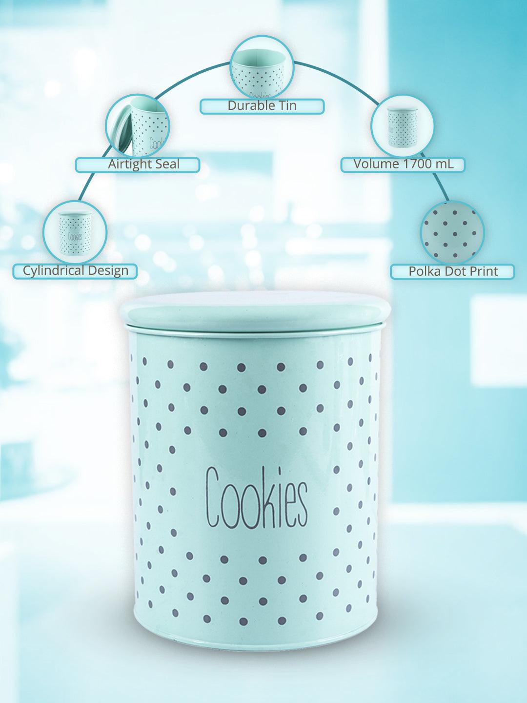 Cookies Jar With Lid - (Green, 1700mL)