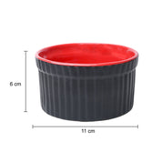 Muffin Cup Set – Black & Red (180 ml x 2)