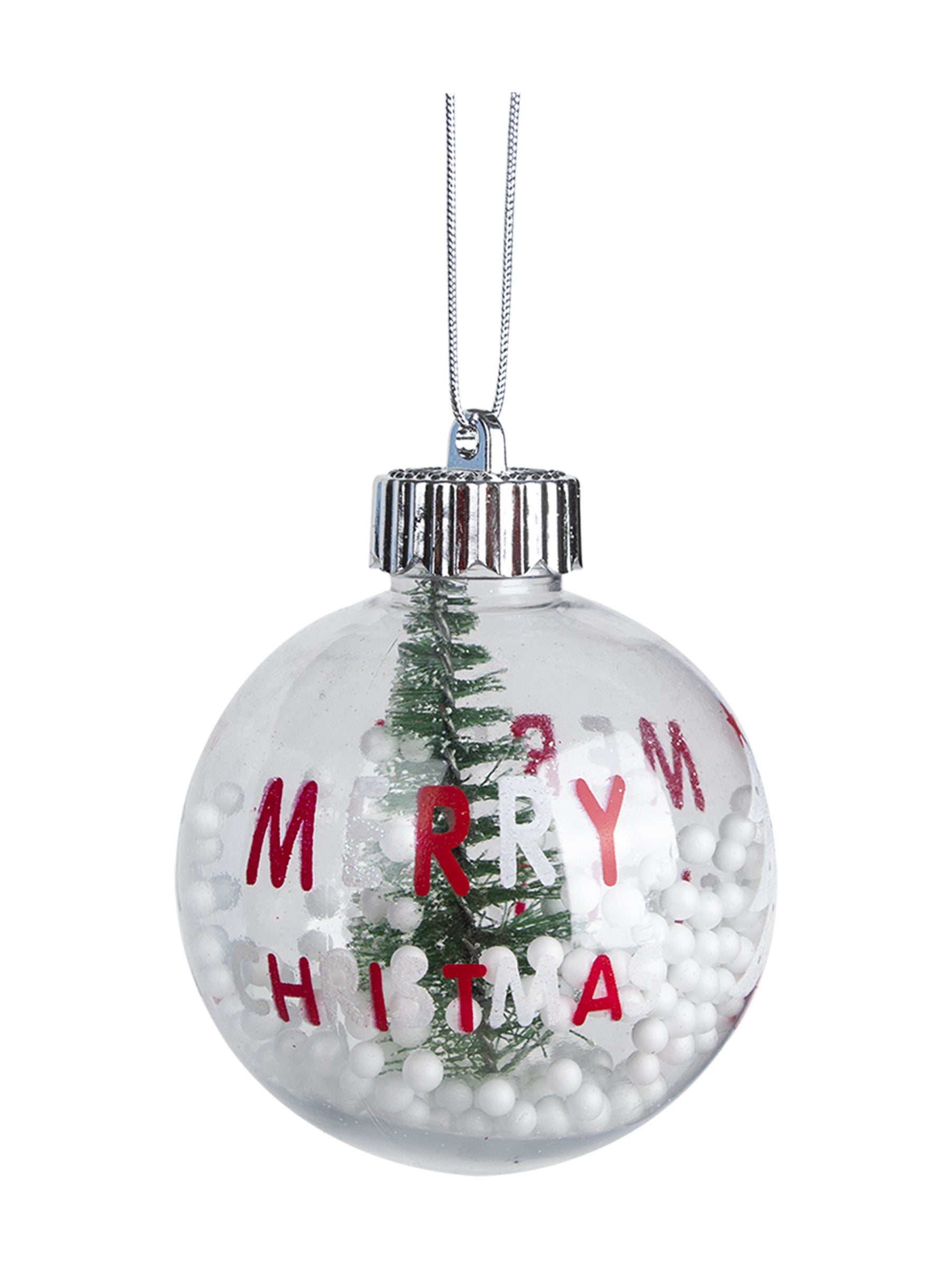 Reindeer Print - Christmas Hanging Ball Set Of 2