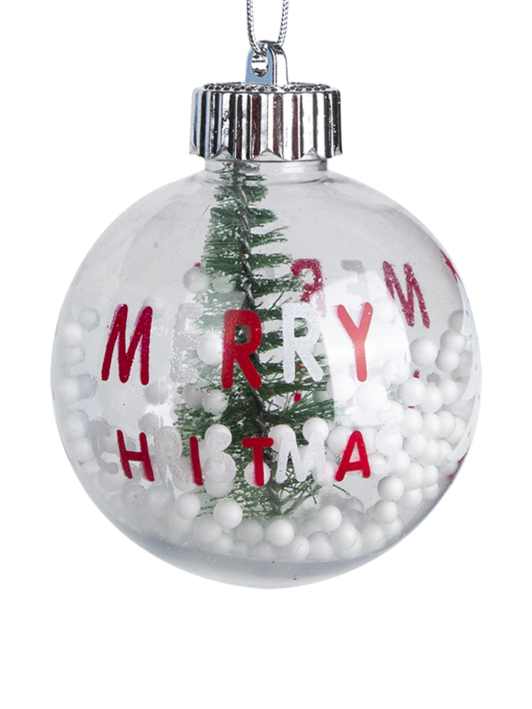 Reindeer Print - Christmas Hanging Ball Set Of 2