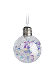 Snowman Print - Led Christmas Hanging Ball Set Of 3 Pcs