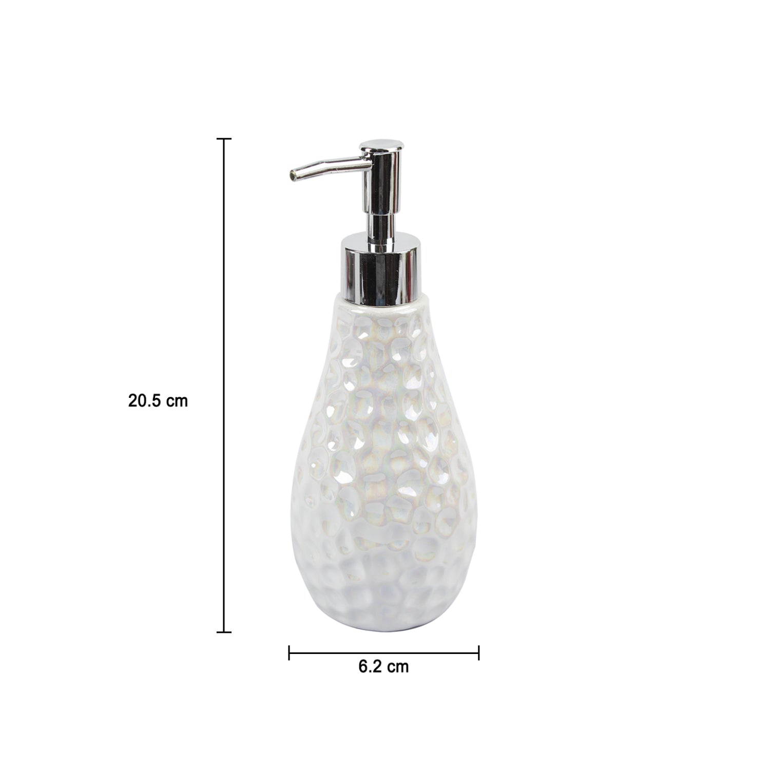 Market99 White Luster Ceramic Bathroom, Pack Of 3