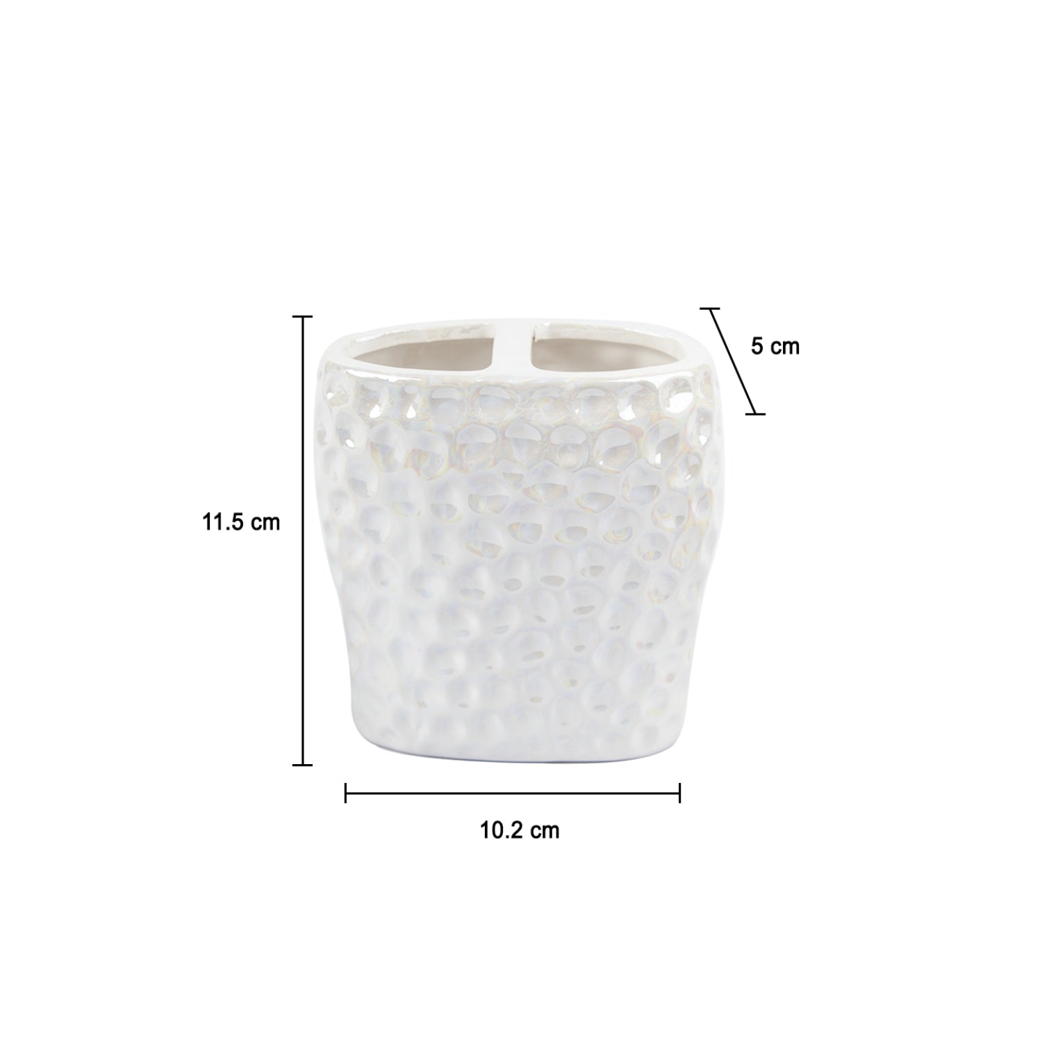 Market99 White Luster Ceramic Bathroom, Pack Of 3