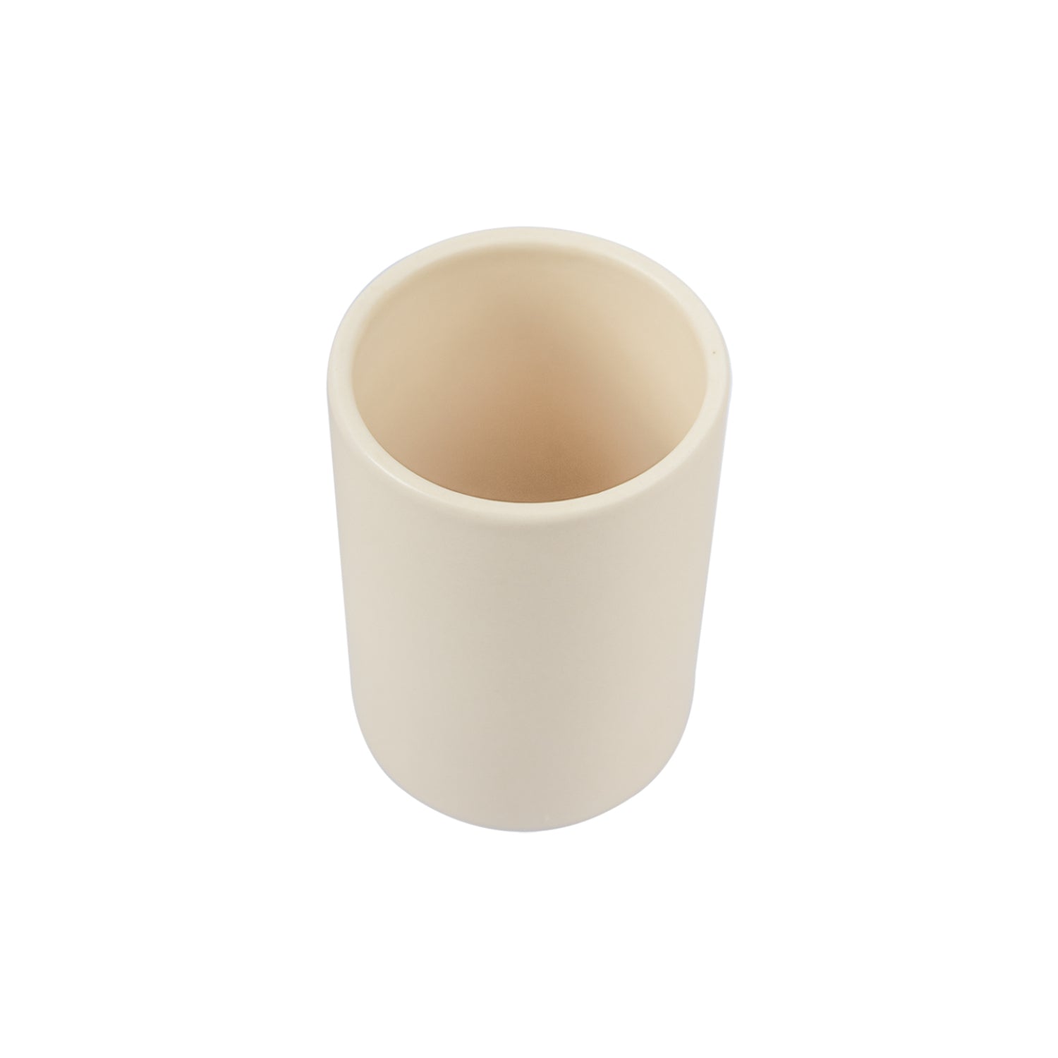 Market99 Wooden & Cream Ceramic Bathroom, Pack Of 3