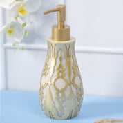 MARKET99 Light-Golden Polyresin Soap Dispenser - 380 mL
