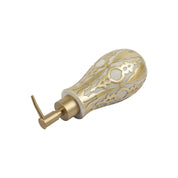 MARKET99 Light-Golden Polyresin Soap Dispenser - 380 mL
