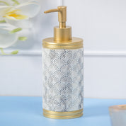 Market99 Polyresin Soap Dispenser with Golden Pump - 375 mL