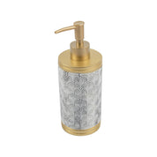 Market99 Polyresin Soap Dispenser with Golden Pump - 375 mL