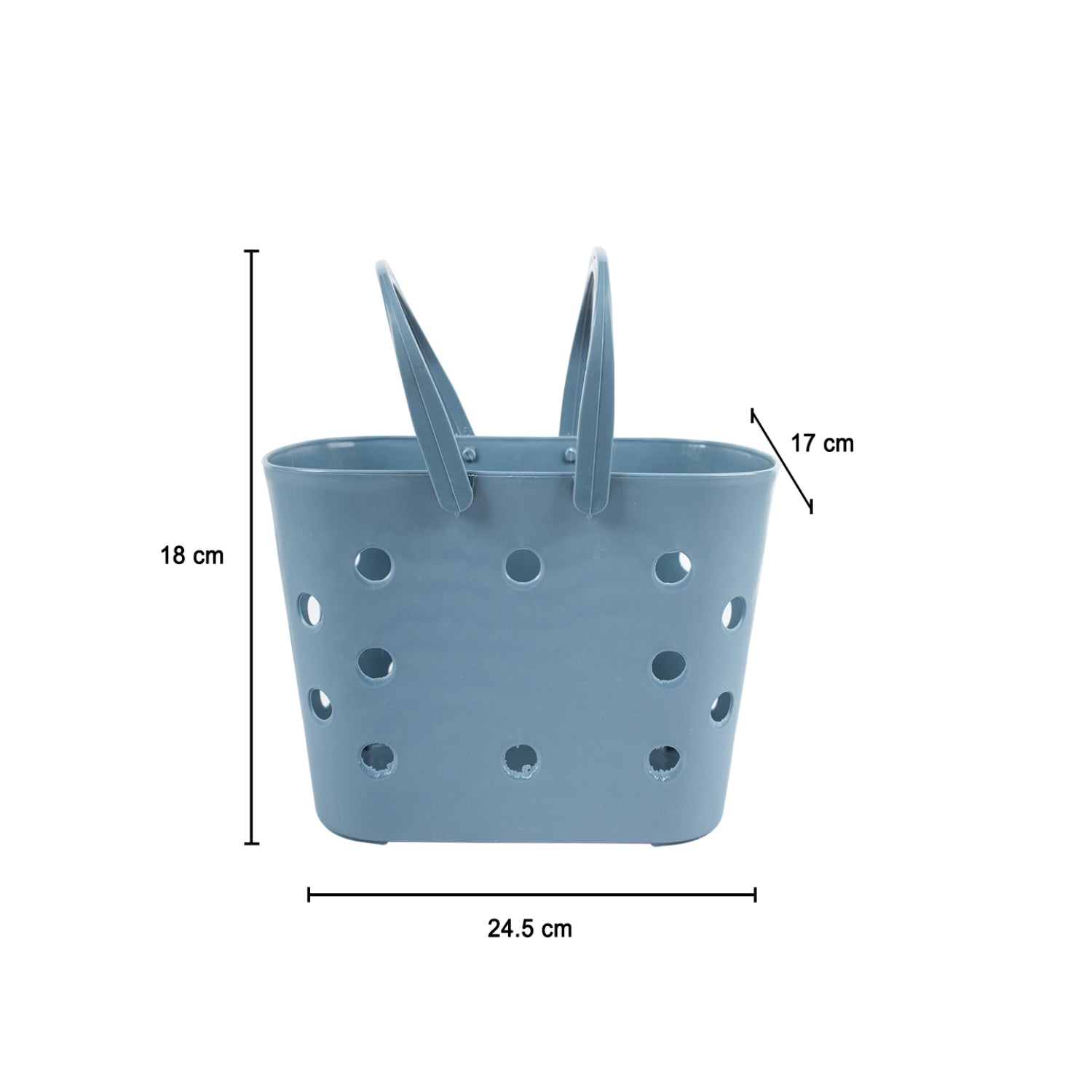 MARKET99 Plastic Home Storage Basket with Handles