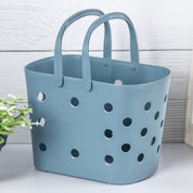 MARKET99 Plastic Home Storage Basket with Handles