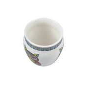 MARKET99 Owl Printed Ceramic Kullad, (Each 130 mL, Set Of 6 Pcs)