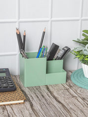 Multi-Purpose Desk Organizer with 4 Compartments - Light Green - MARKET99