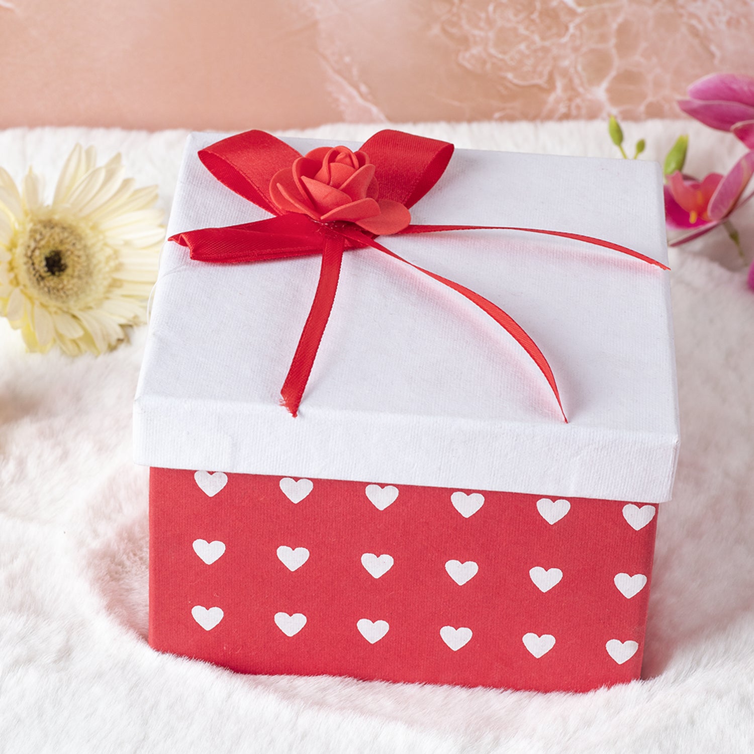 Valentine Empty Gift Box with Ribbon