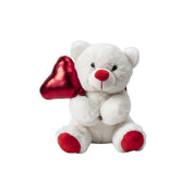 Valentine Teddy Bear With Red Balloon