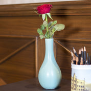 Decorative Ceramic Flower Vase - Green Pear, Glossy