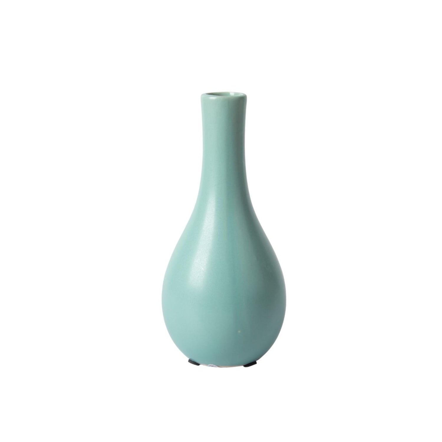 Decorative Ceramic Flower Vase - Green Pear, Glossy