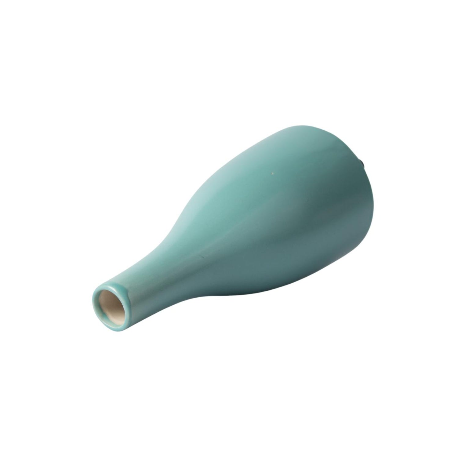 Decorative Ceramic Flower Vase - Green Vase, Glossy