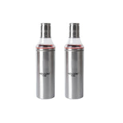 Steel Oil Dispenser Set Of 2 Pcs (Each 1000 Ml)