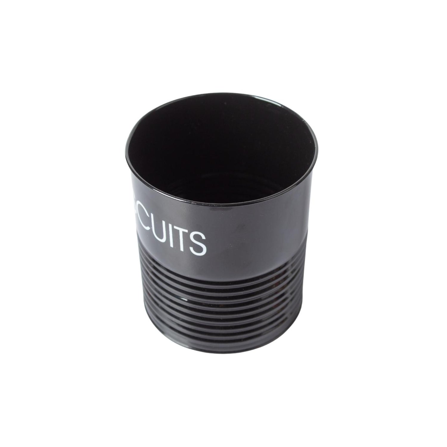 Tea & Sugar Jar (Each 900 Ml) +  Biscuits & Namkeen Jar (Each 1700 Ml) - Black, Set Of 4