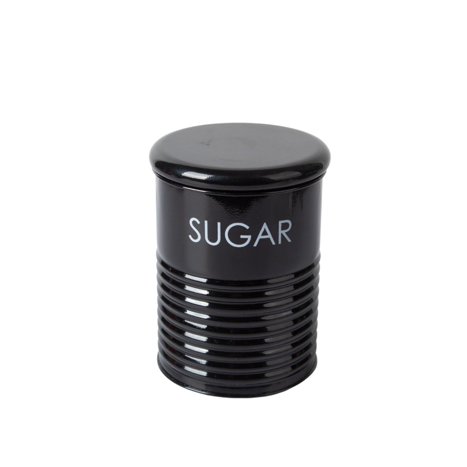 Tea & Sugar Jar (Each 900 Ml) +  Biscuits & Namkeen Jar (Each 1700 Ml) - Black, Set Of 4