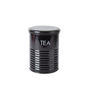 Tea & Sugar Jar (Each 900 Ml) +  Biscuits & Namkeen Jar (Each 1700 Ml) - Black, Set Of 4