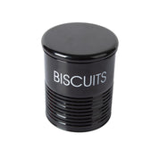 Tea & Sugar Jar (Each 900 Ml) +  Biscuits & Namkeen Jar (Each 1700 Ml) - Black, Set Of 4