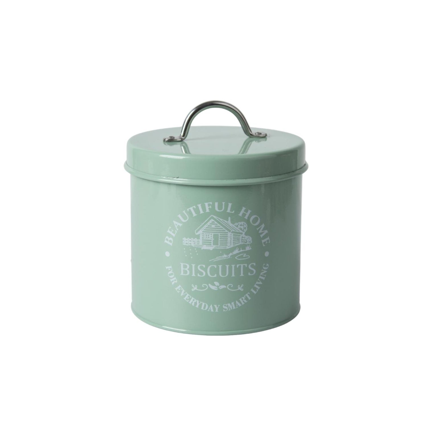 Tea & Sugar Jar (Each 850 Ml) + Biscuits & Namkeen Jar (Each 1300 Ml) - Green, Set Of 4
