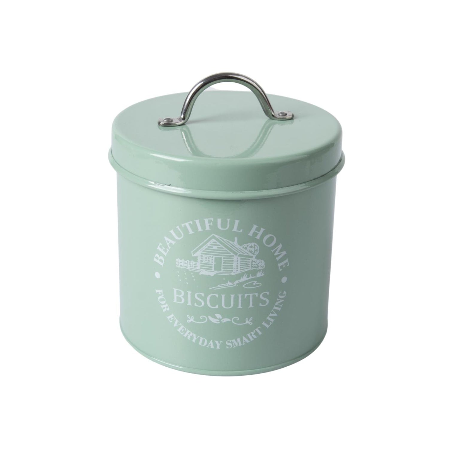 Tea & Sugar Jar (Each 850 Ml) + Biscuits & Namkeen Jar (Each 1300 Ml) - Green, Set Of 4