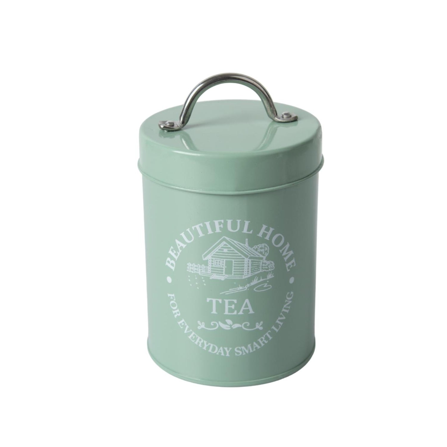 Tea & Sugar Jar (Each 850 Ml) + Biscuits & Namkeen Jar (Each 1300 Ml) - Green, Set Of 4