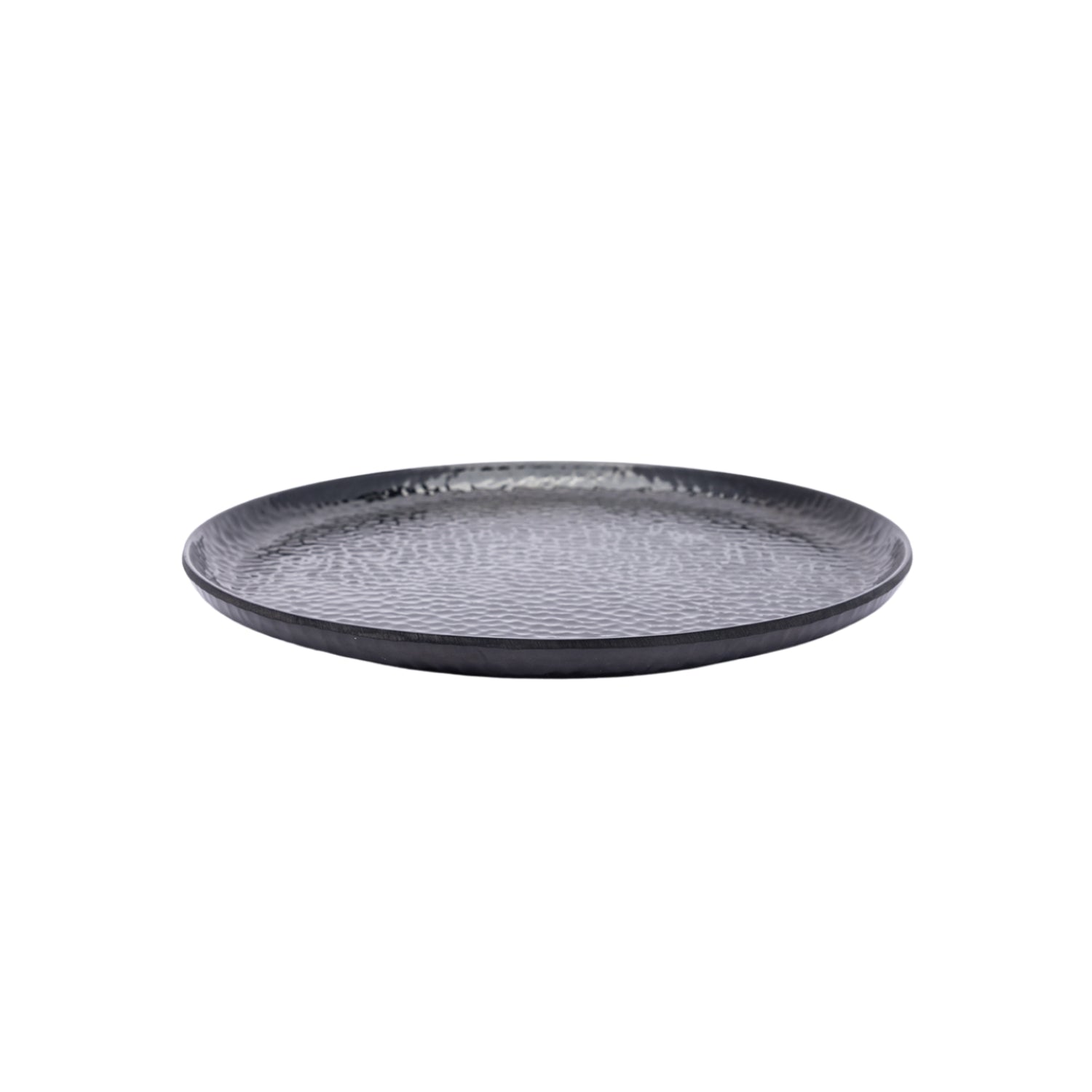 Black Melamine Dinner Set Of 18 Pcs - 6 Full & 6 Quarter Plates + 6 Bowls