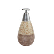 Pear Shape Ceramic Bathroom Set Of 4 - Stone Finish, Matte