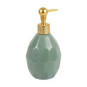 Green Ceramic Bathroom Set Of 4 - Stone Finish, Bath Accessories