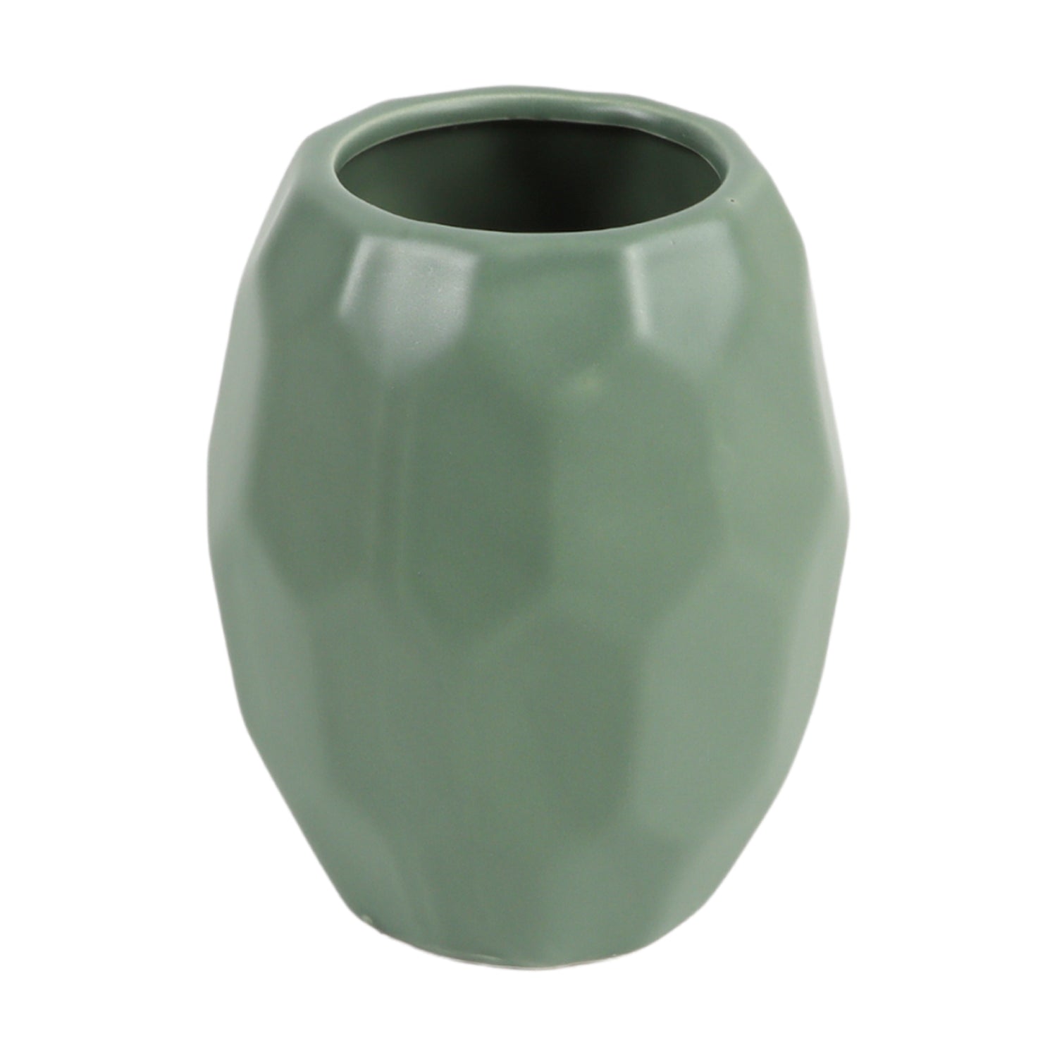 Green Ceramic Bathroom Set Of 4 - Stone Finish, Bath Accessories