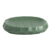 Green Ceramic Bathroom Set Of 4 - Stone Finish, Bath Accessories