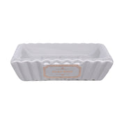 Grey Ceramic Bathroom Set Of 4 - Ribbed Design, Bath Accessories