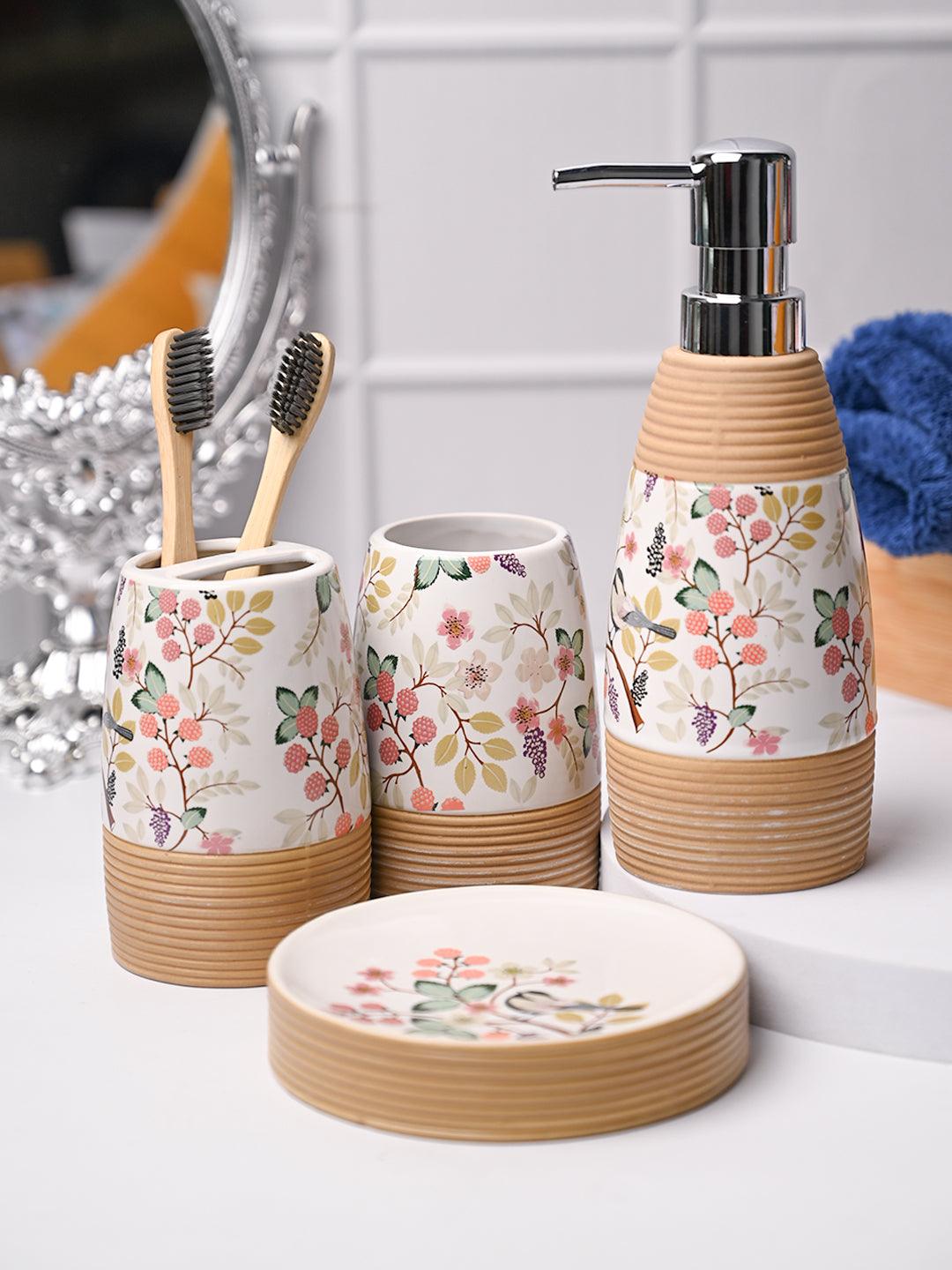 4 Exquisite Workmanship And Beautiful Design Ceramic Bathroom Set