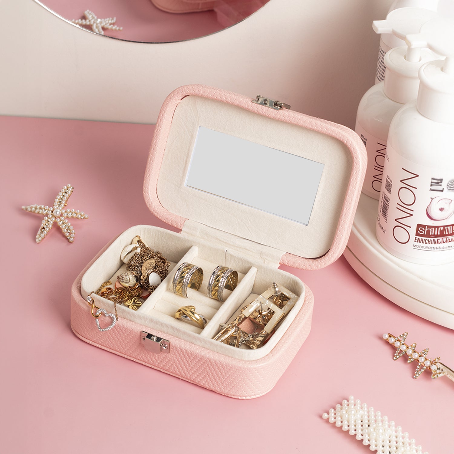 Premium Pink Jewellery Box
