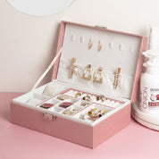 Premium Pink Jewelry Storage Organizer