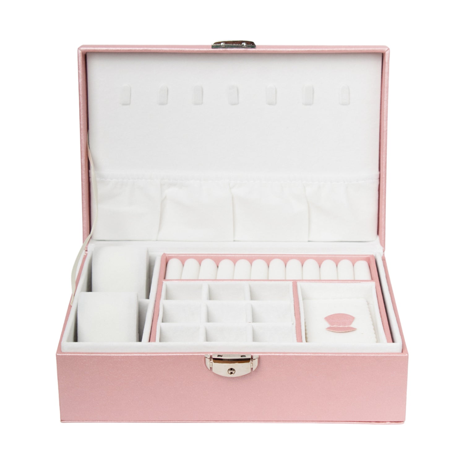 Premium Pink Jewelry Storage Organizer
