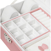 Premium Pink Jewelry Storage Organizer