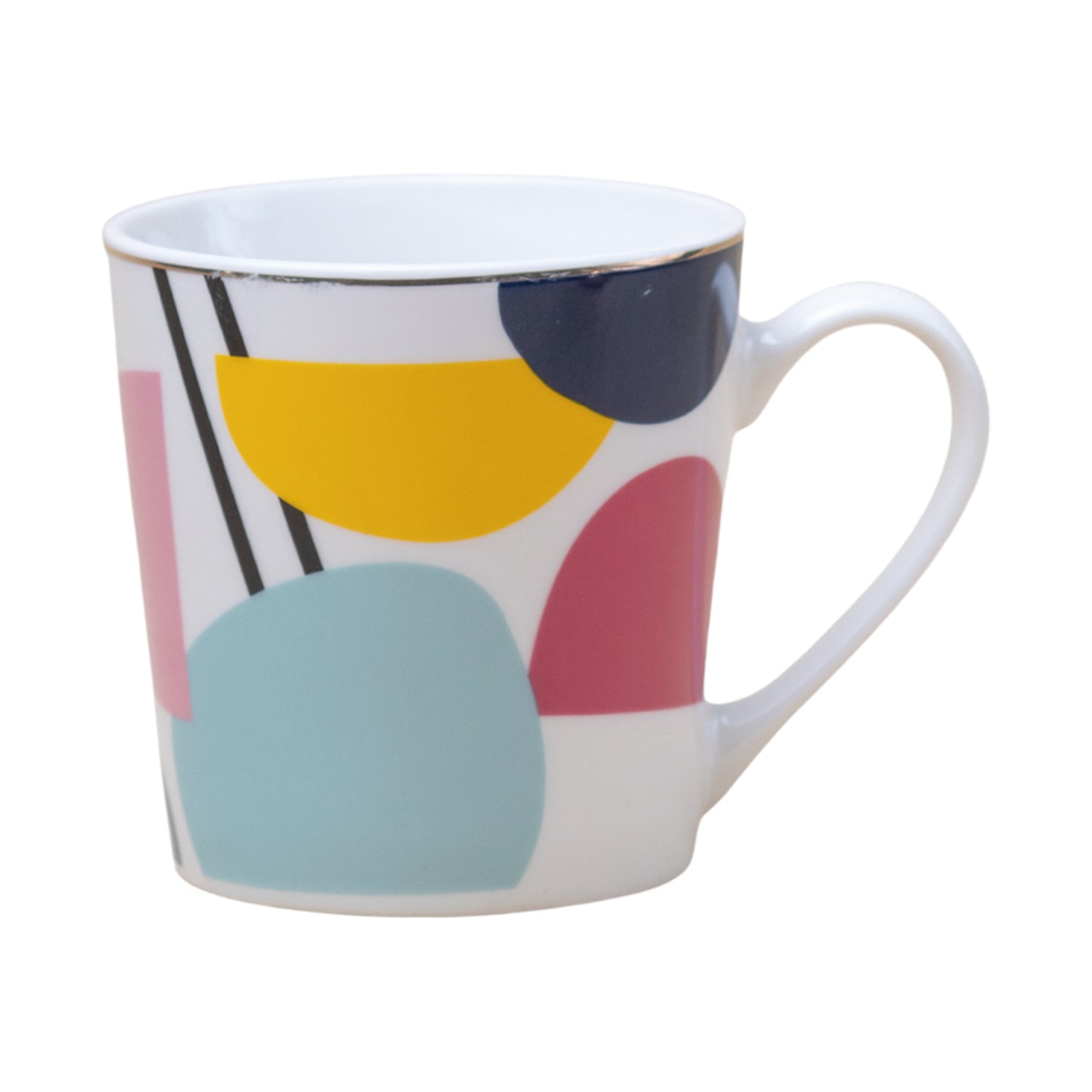 Multicolor Ceramic Coffee Mug 450 Ml - Abstract Pattern, Cups & Mugs